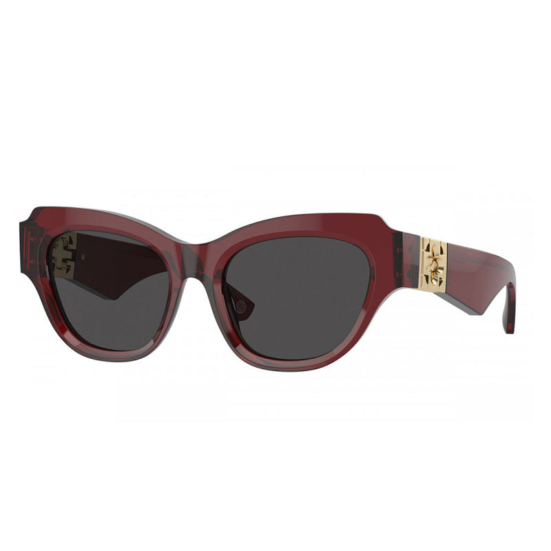Burberry Sunglasses Cat Eye Full Rim, Bordeaux Frame and Dark Grey Lens BE4423F412887