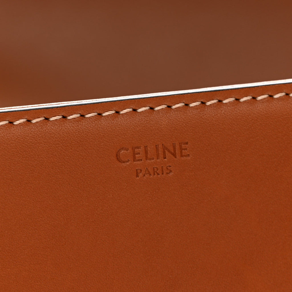 Natural Calfskin Medium Triomphe Tan