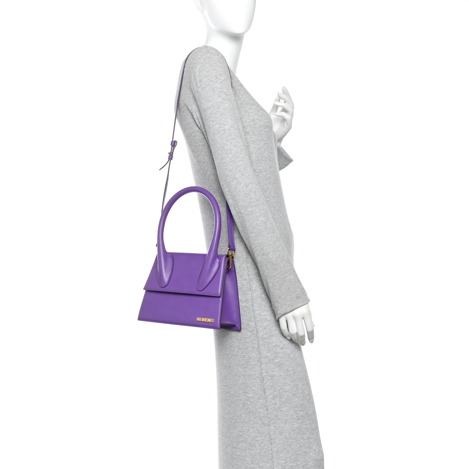 Smooth Calfskin Le Grand Chiquito Purple