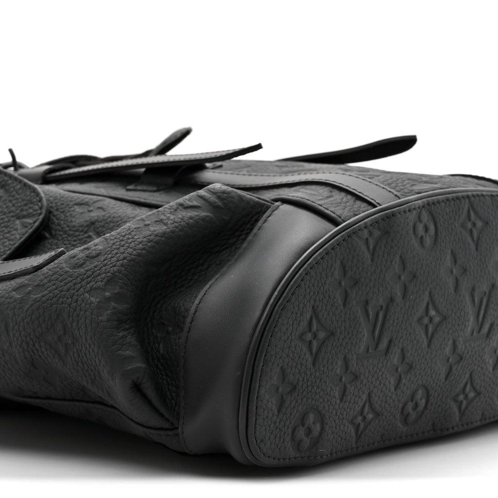 Taurillon Monogram Christopher MM Backpack Black