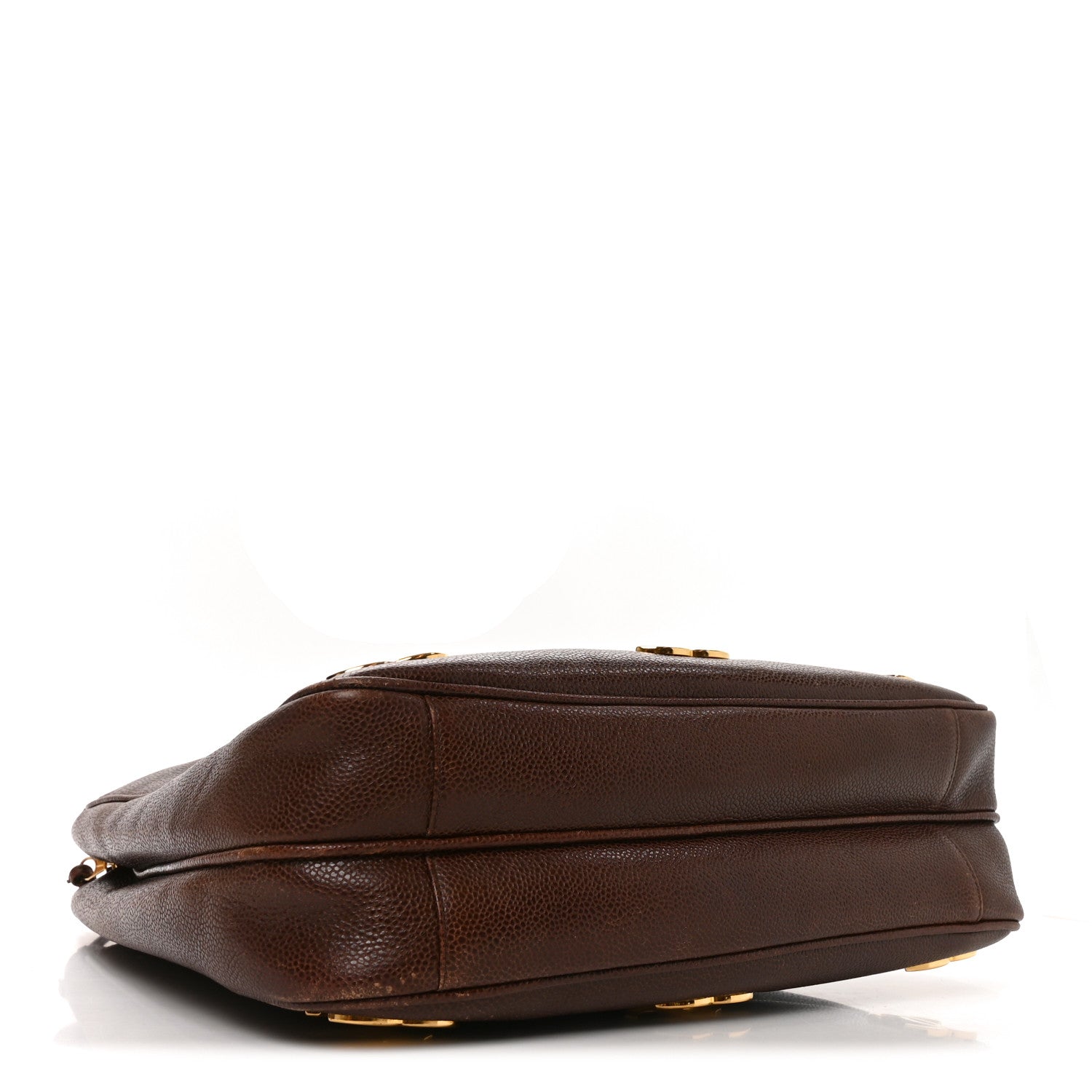 Caviar Triple CC Shoulder Bag  Dark Brown