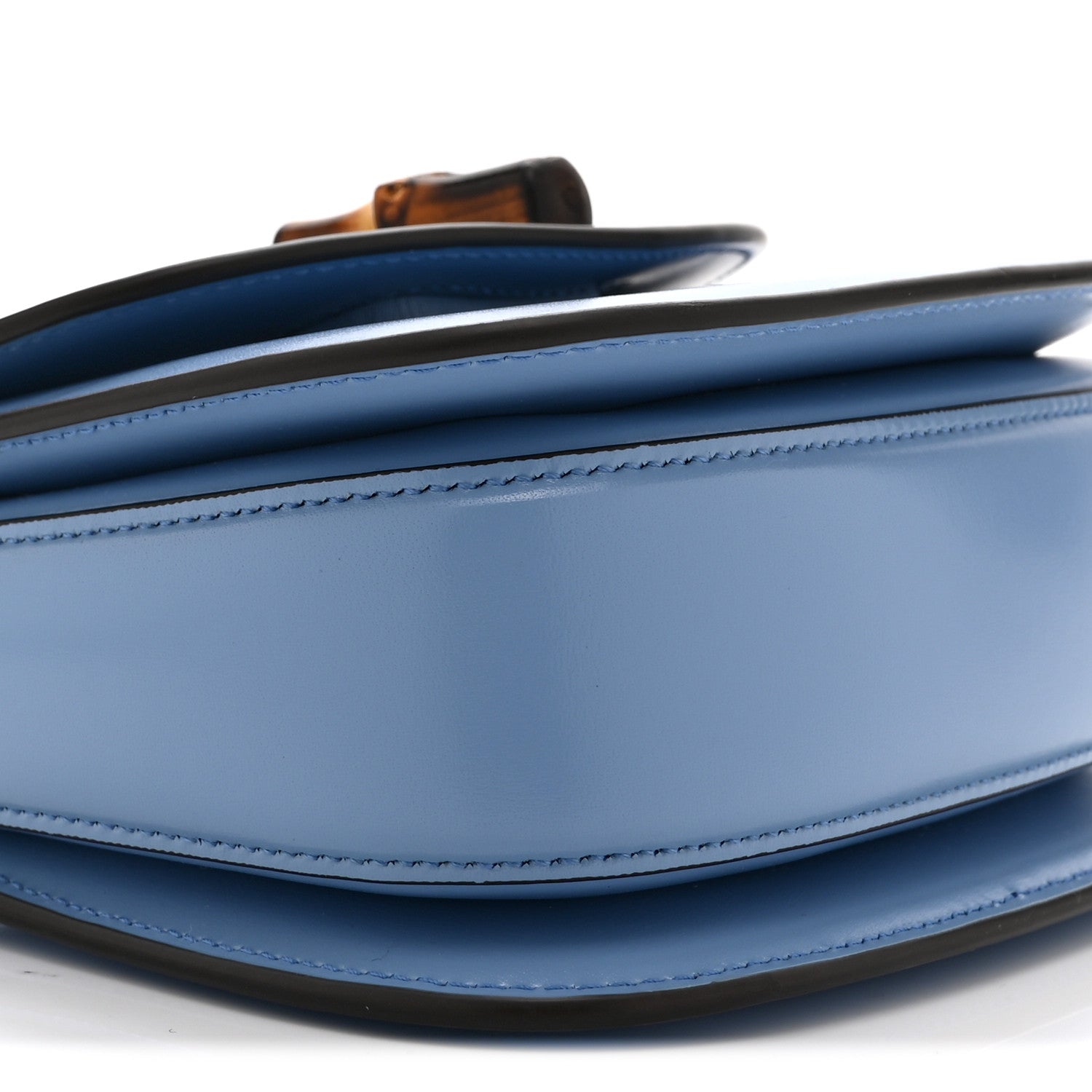 Boarded Dyana Lux Calfskin Web Mini Bamboo 1947 Top Handle Bag Blue