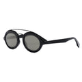 Fendi Sunglasses Oval Full Rim, Shiny Black Frame and Smoke Lens FE40094I01A