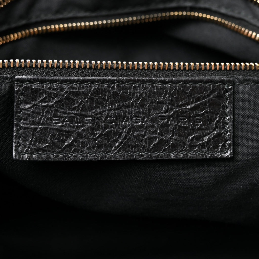 Agneau Giant 21 Rose Gold  Hardware Part Time Black