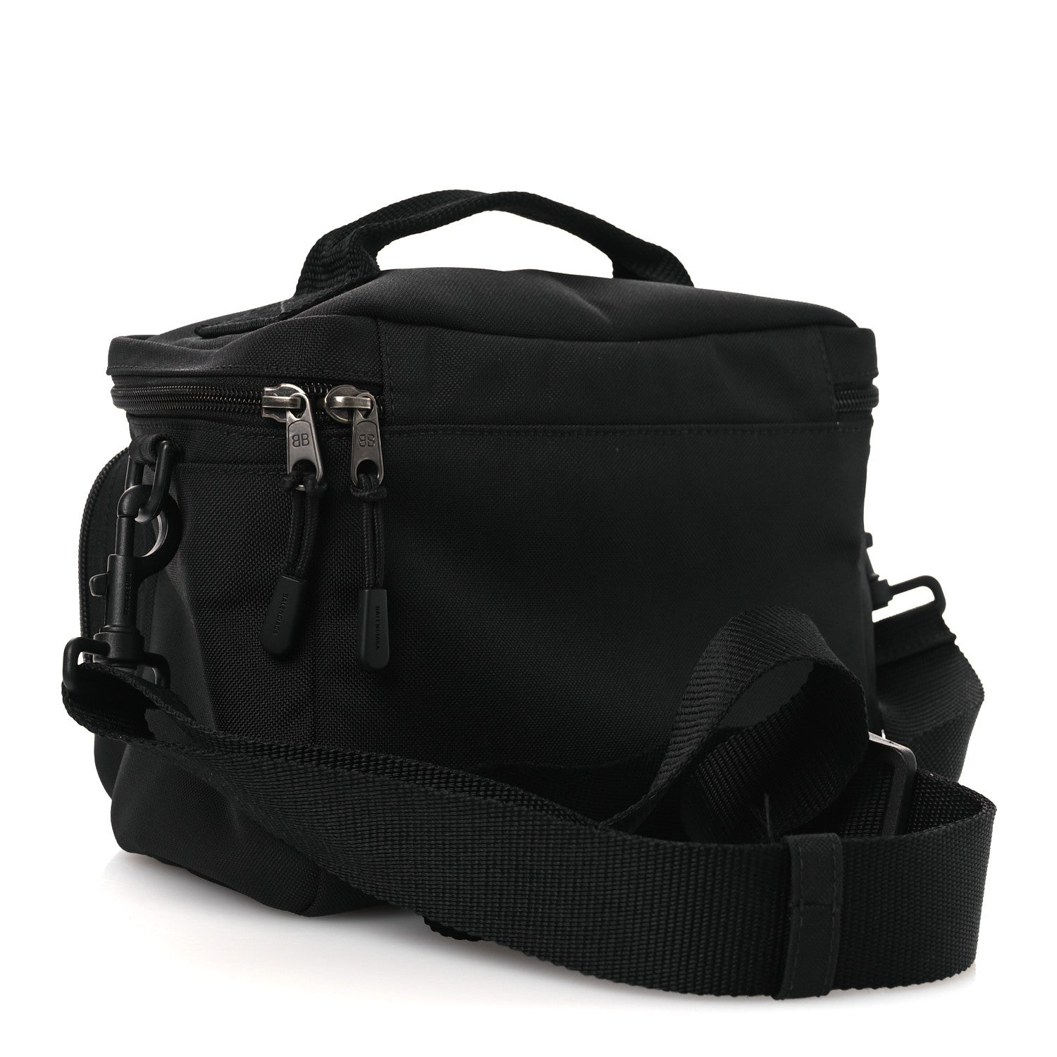 Nylon Logo Sport Camera Bag Black