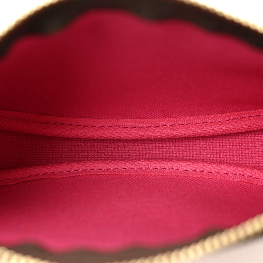 Monogram 2022 Christmas Animation Seoul Mini Pochette Accessories Fuchsia