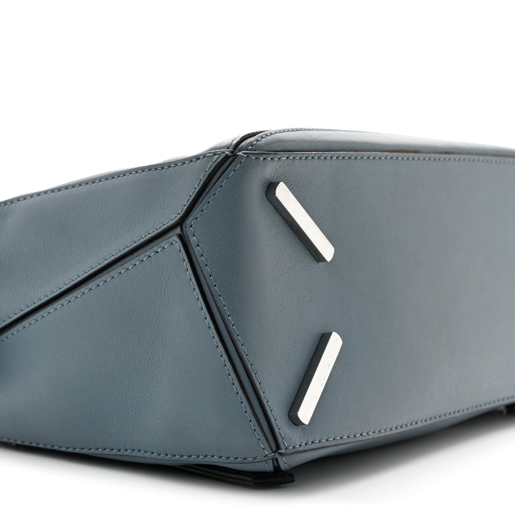 Calfskin Small Puzzle Bag Stone Blue