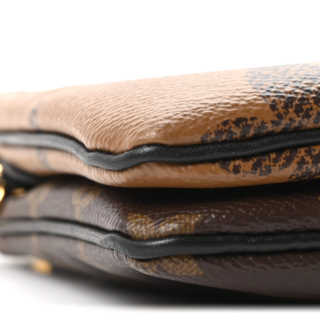 Reverse Monogram Giant Double Zip Pochette