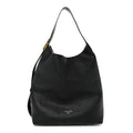 Grained Calfskin Low Key Hobo MM Black