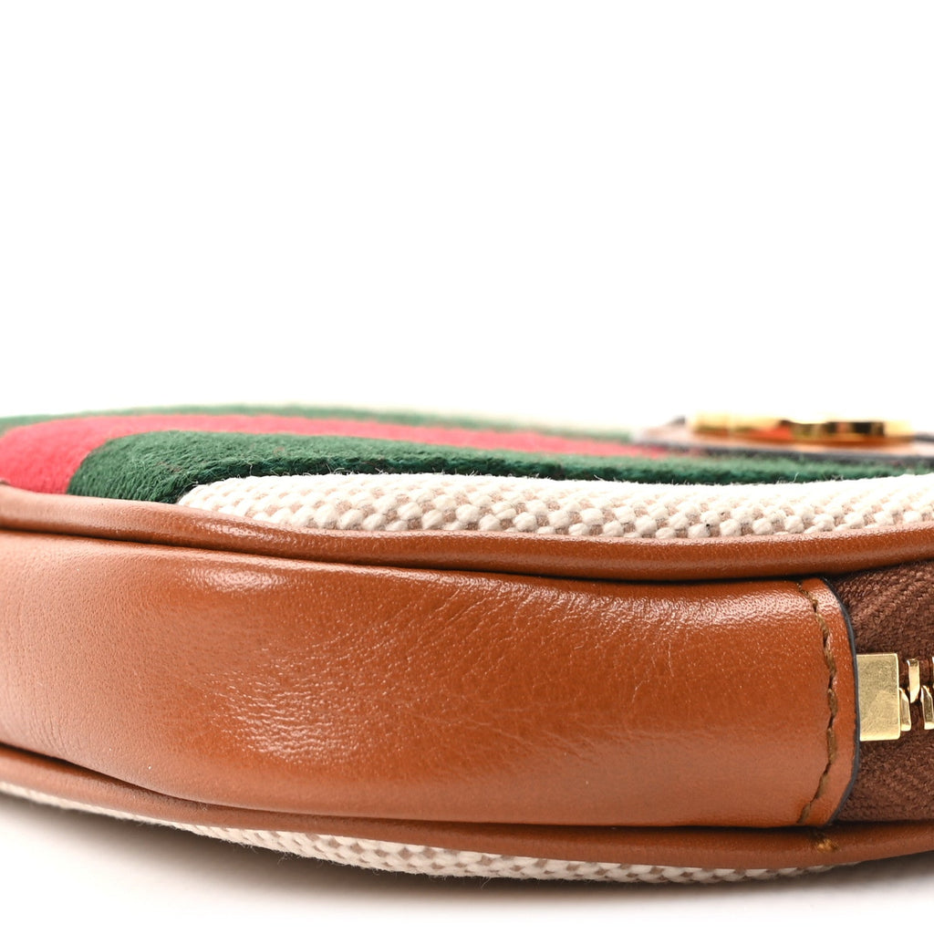 Vintage Canvas Calfskin Web Belted iPhone Case 90 36 Sand Cuir