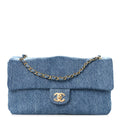 Denim Small Souplissimo Maxi Flap Blue