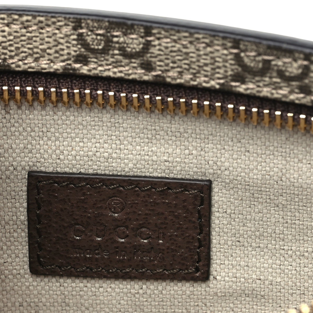GG Supreme Monogram Textured Dollar Calfskin Blondie Belt Bag Beige Ebony New Acero