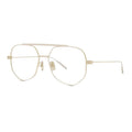 Givenchy Eyeglasses Square Full Rim, Gold Frame and Clear Demo Lenses Lens GV50026U032