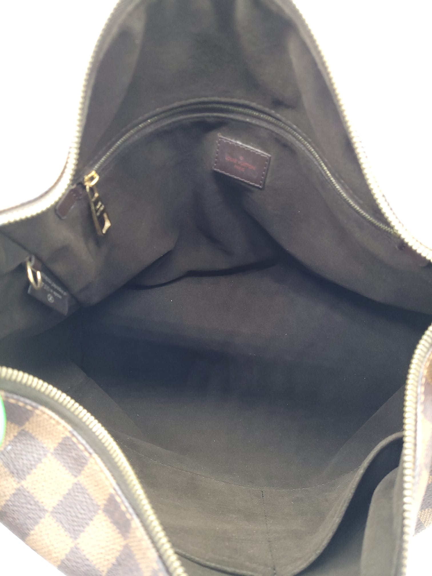 LOUIS VUITTON Portobello Damier Ebene Shoulder Bag Brown