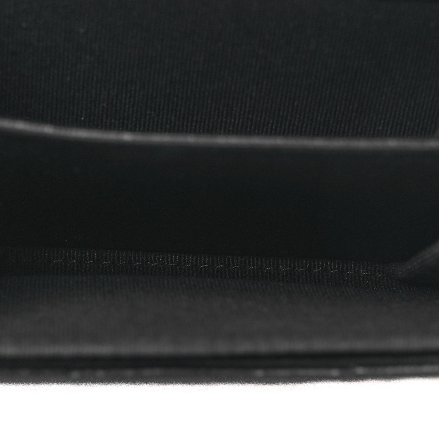 Lambskin Pearl Quilted CC Flap Card Holder With Chain  Black