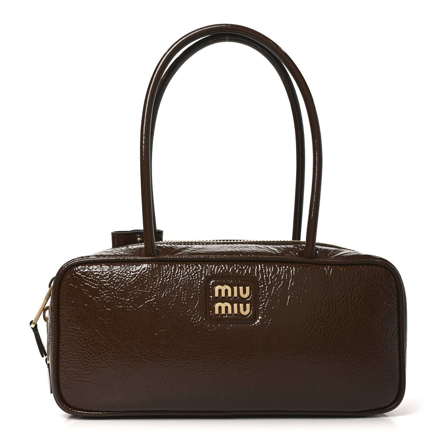 Naplak Patent Small Beau Top Handle Bag Palissandro