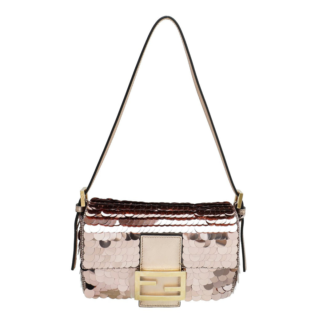 Fendi Baguette Pink 1997 Sequinned Mini Bag
