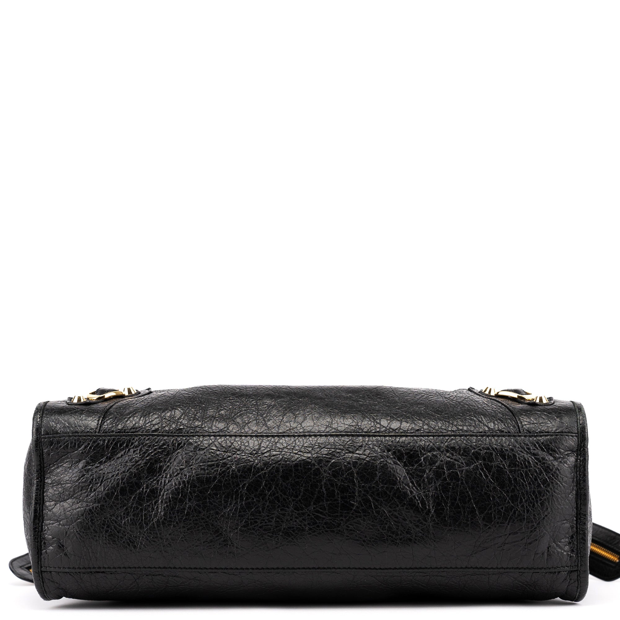 115748 Black Lambskin City Bag