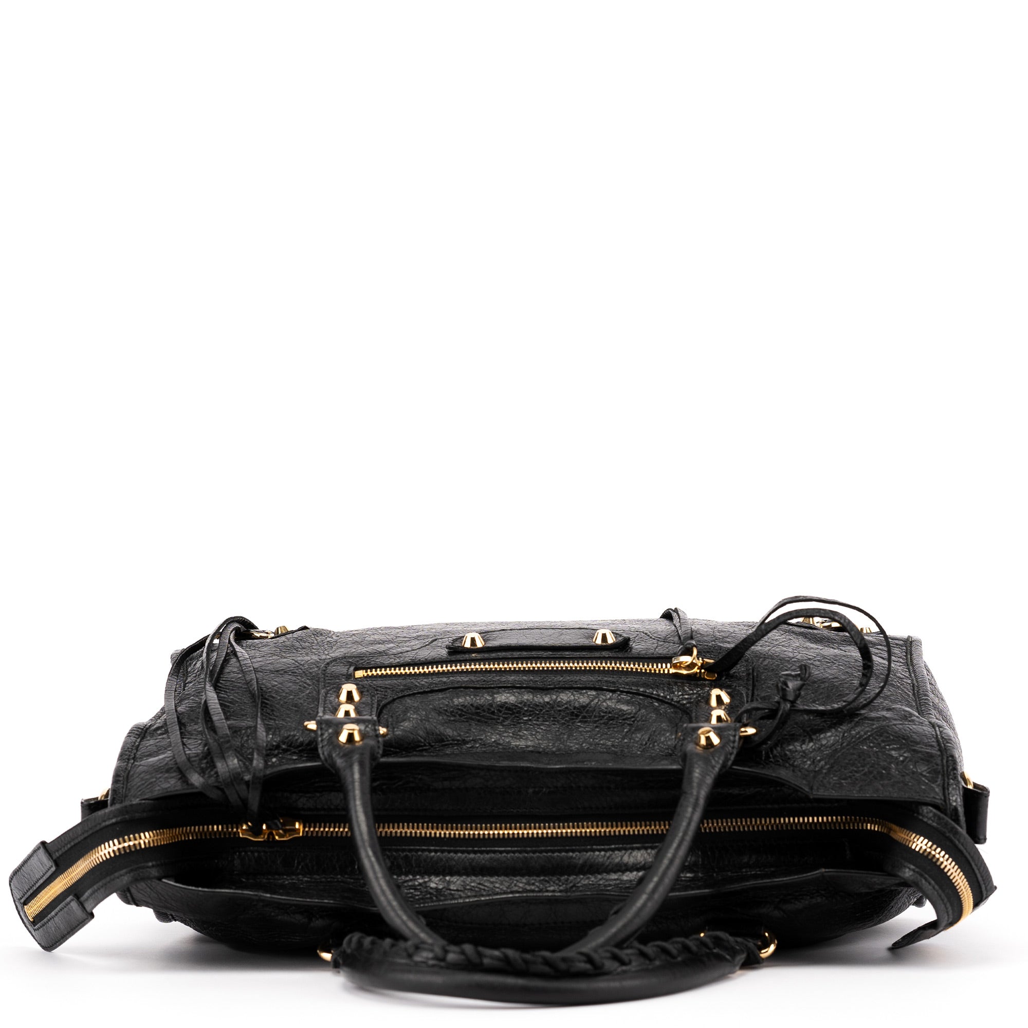 115748 Black Lambskin City Bag