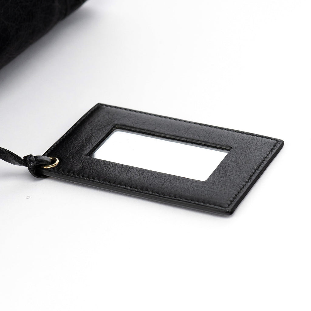 115748 Black Lambskin City Bag