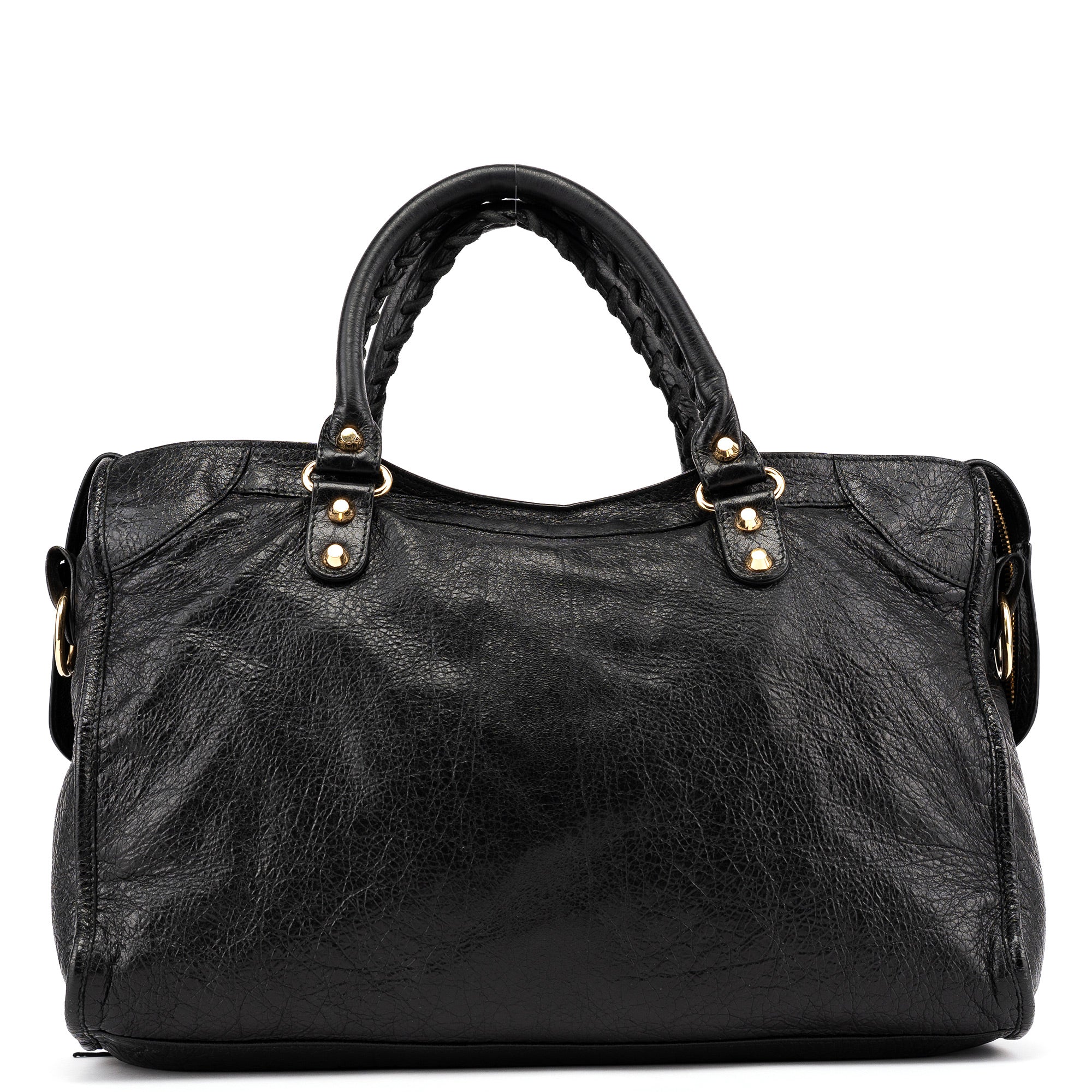 115748 Black Lambskin City Bag
