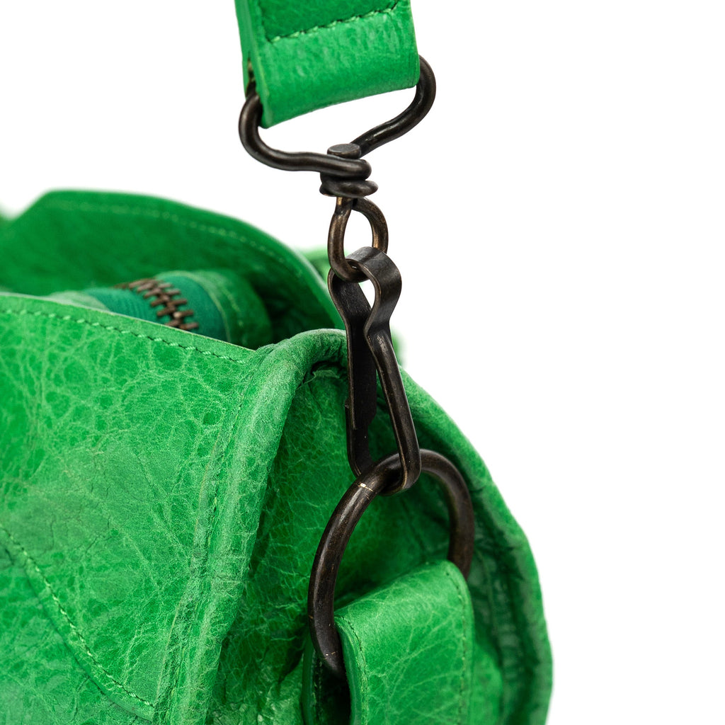 115748 Green Lambskin City Bag