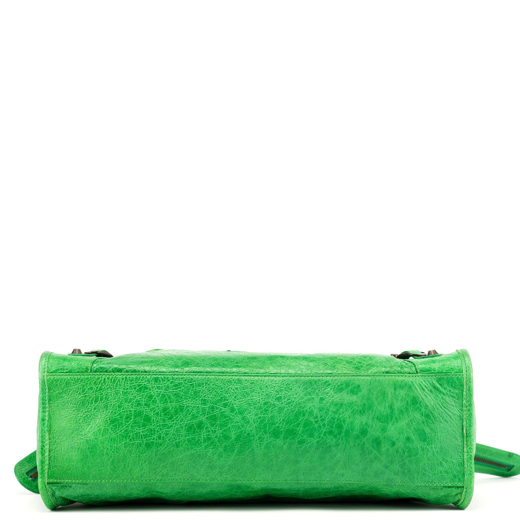 115748 Green Lambskin City Bag