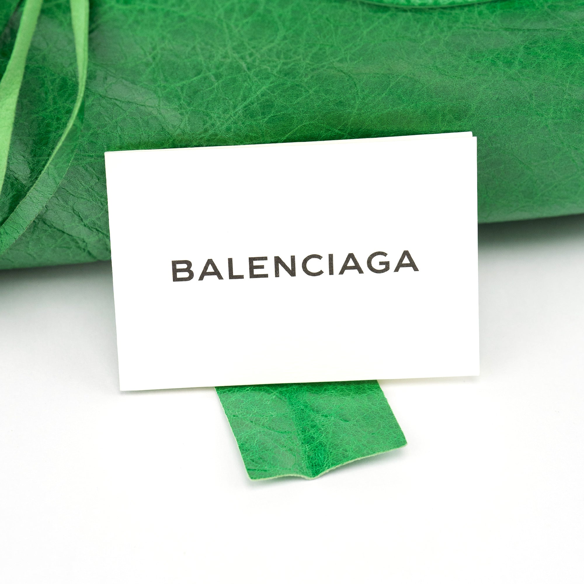 115748 Green Lambskin City Bag