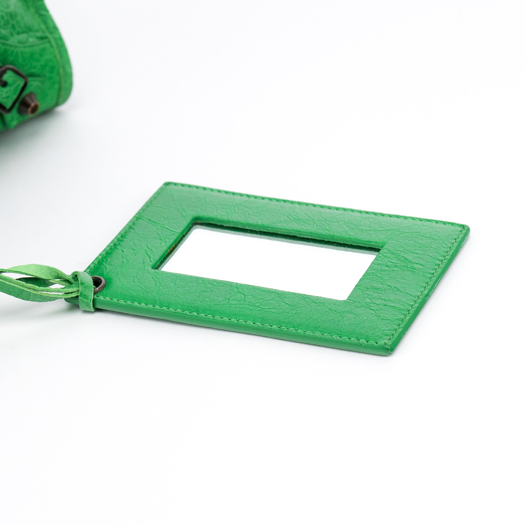 115748 Green Lambskin City Bag
