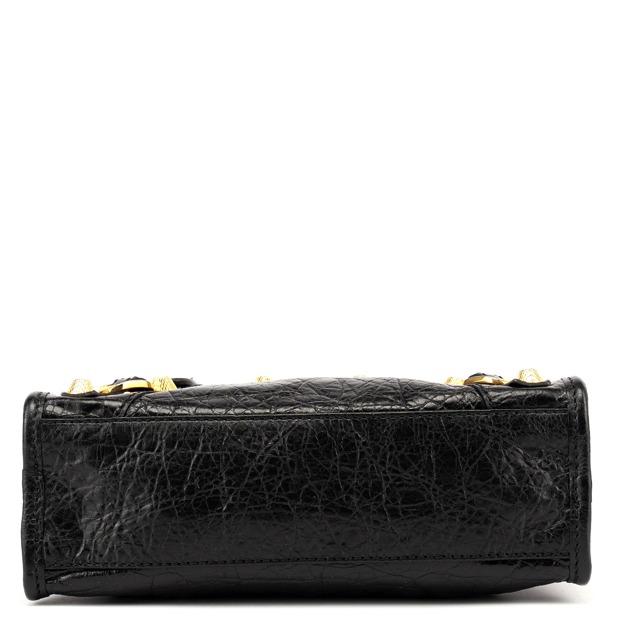 309544 Black Lambskin Mini City Bag