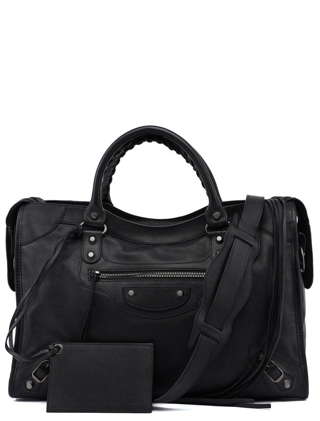 Black Calfskin City Bag