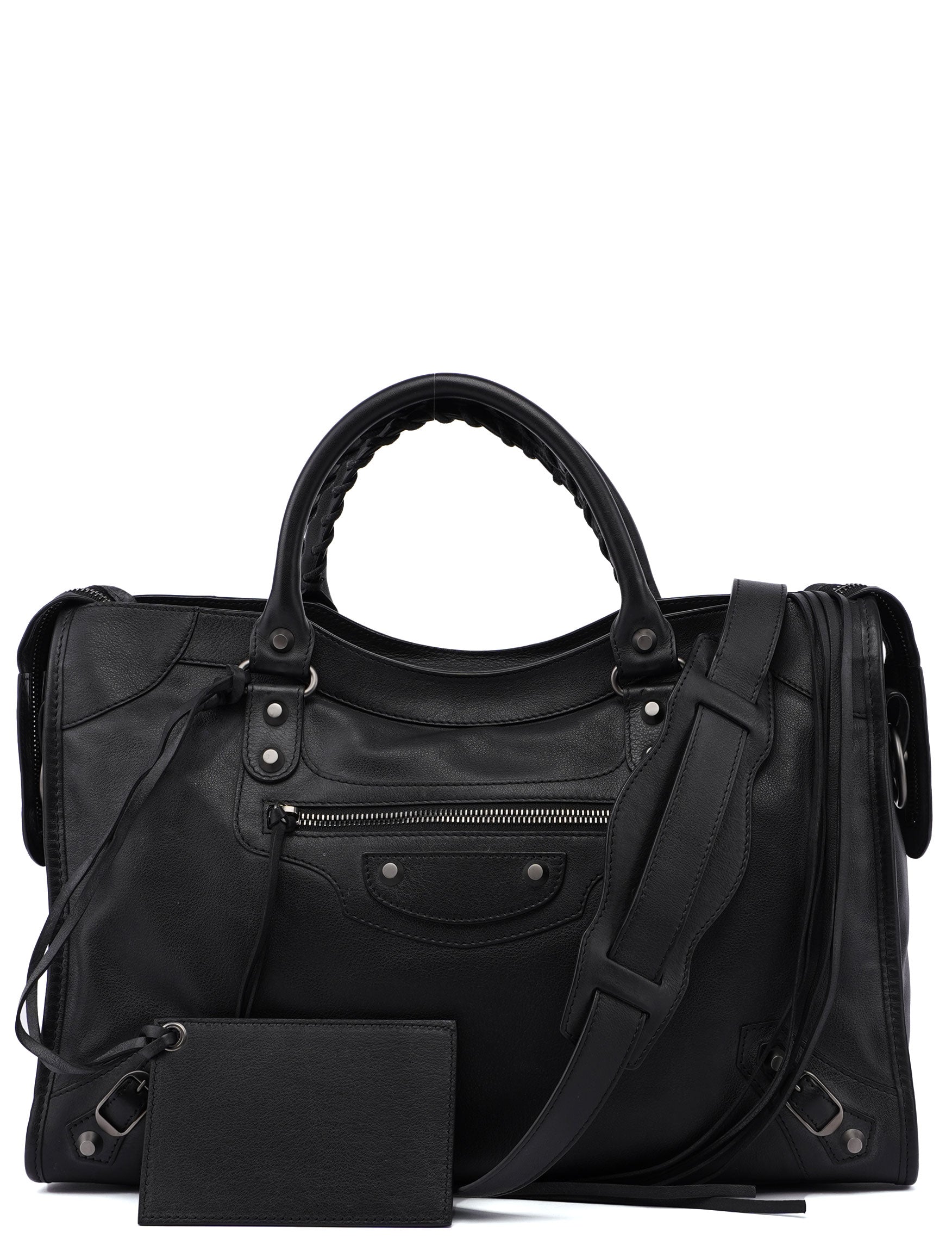 Black Calfskin City Bag