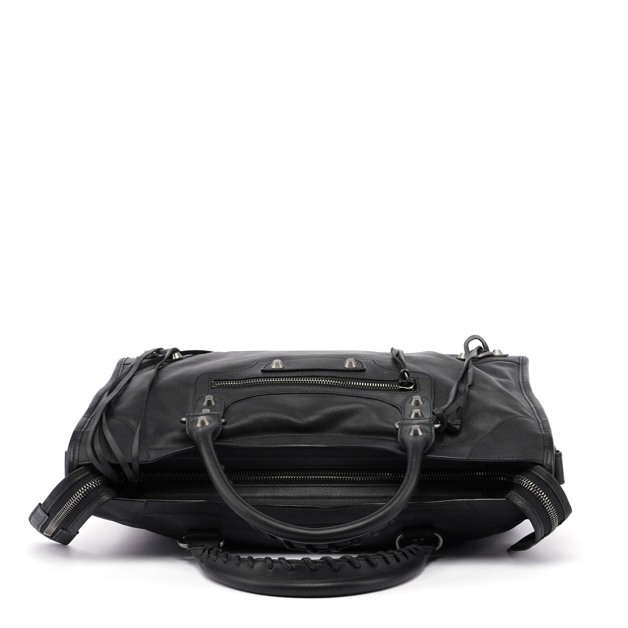 Black Calfskin City Bag