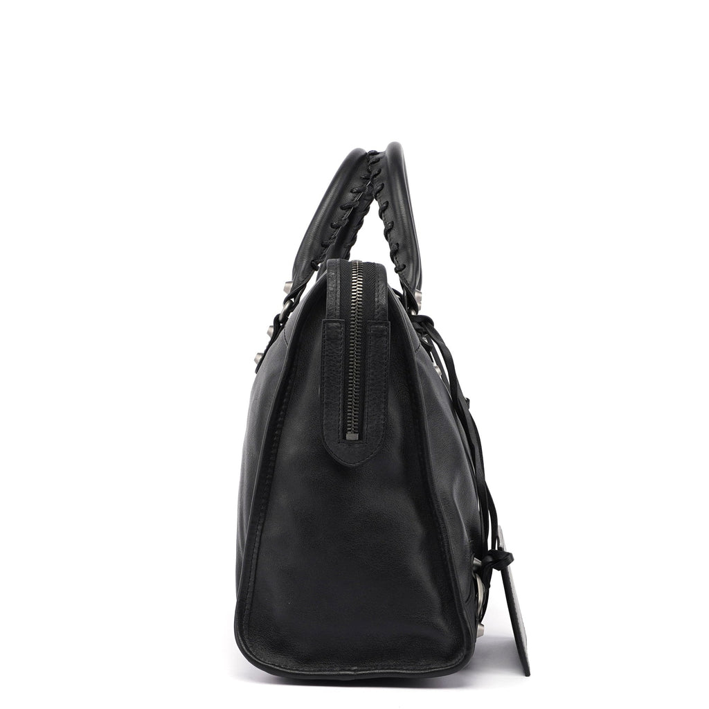 Black Calfskin City Bag