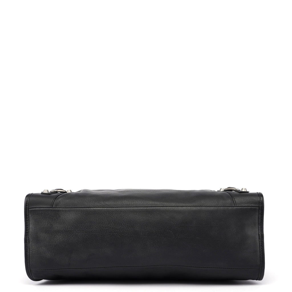 Black Calfskin City Bag