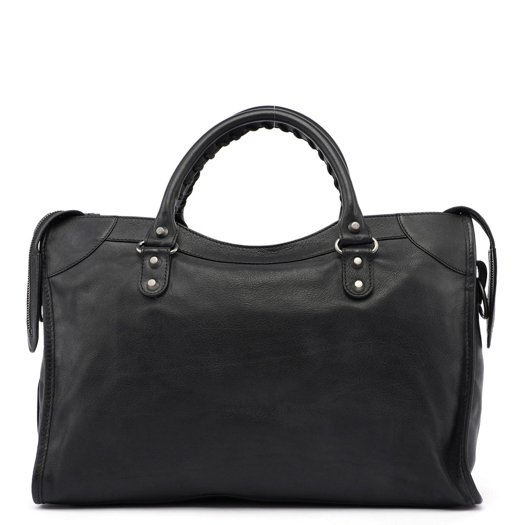 Black Calfskin City Bag