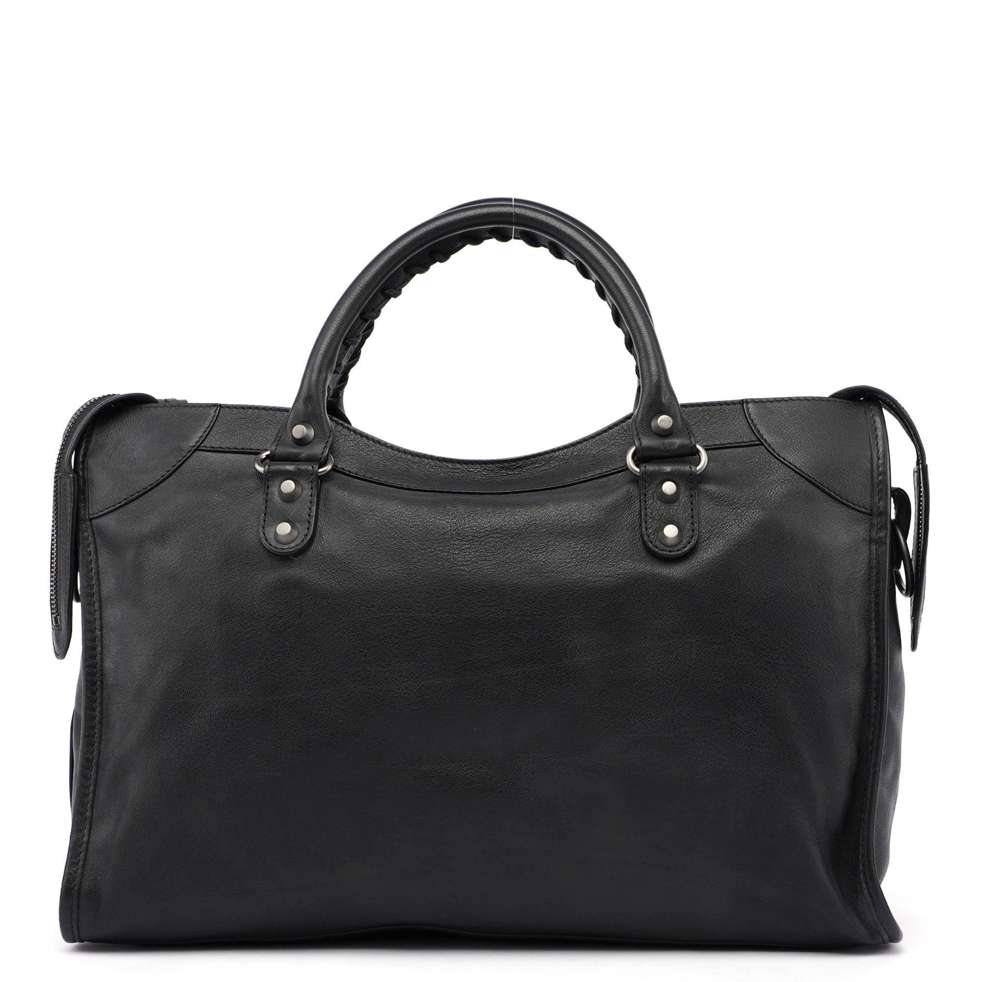 Black Calfskin City Bag