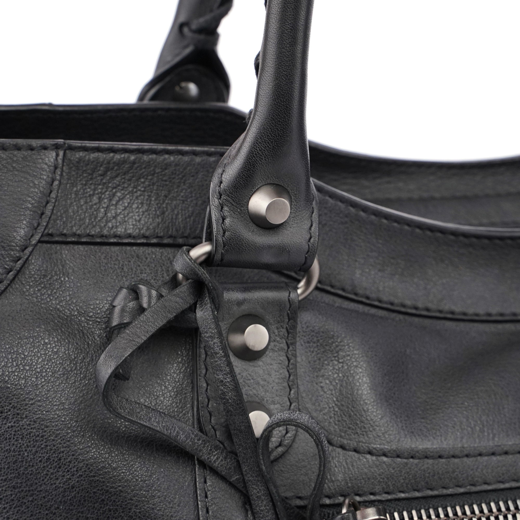 Black Calfskin City Bag