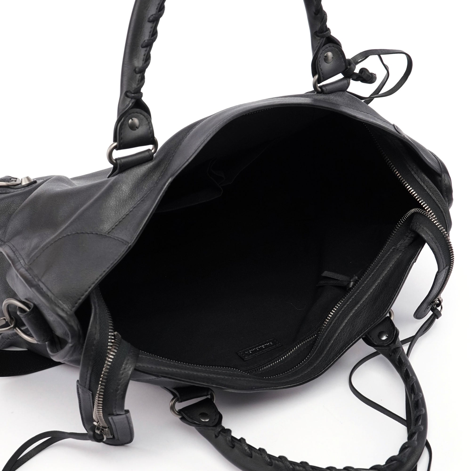Black Calfskin City Bag