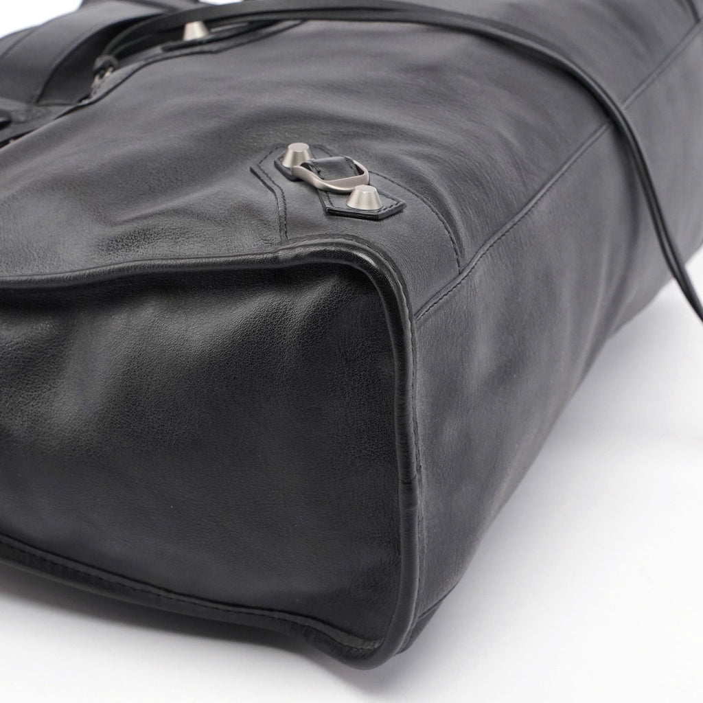 Black Calfskin City Bag