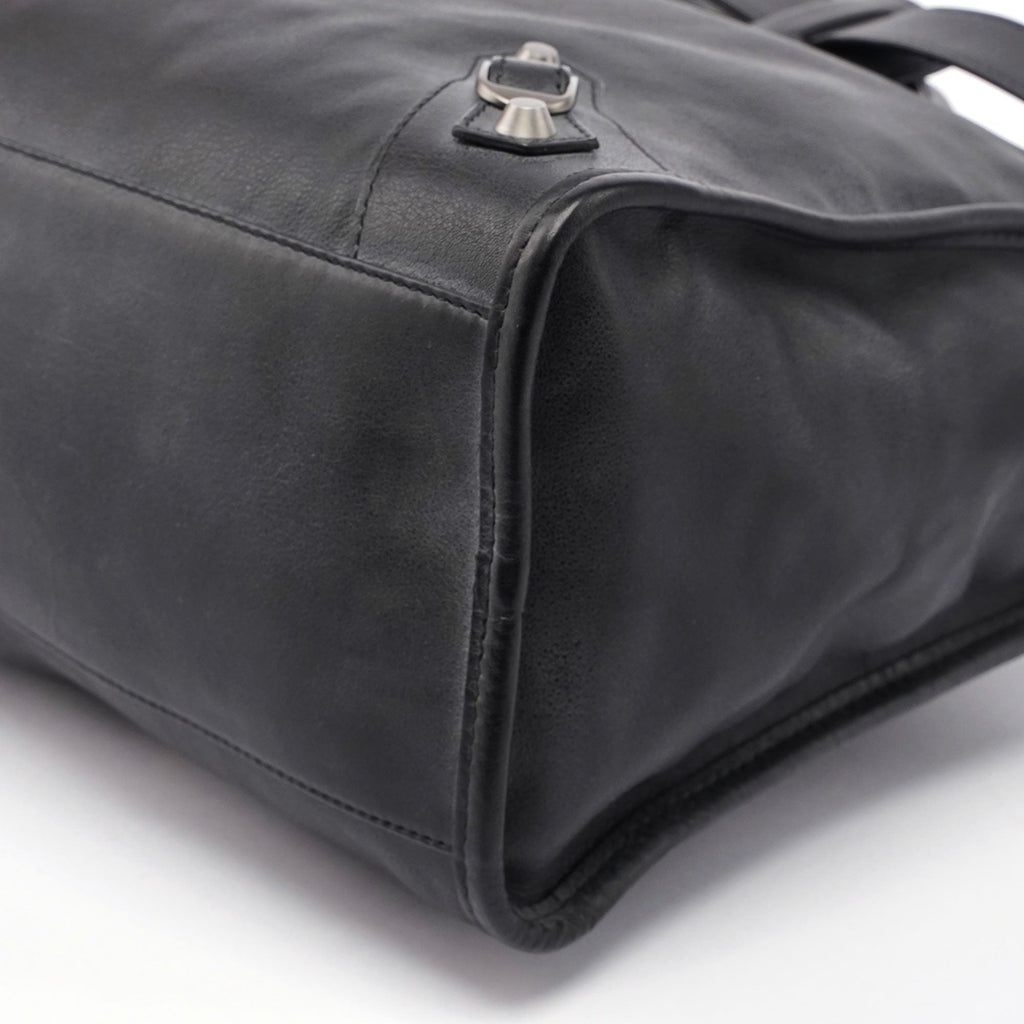 Black Calfskin City Bag