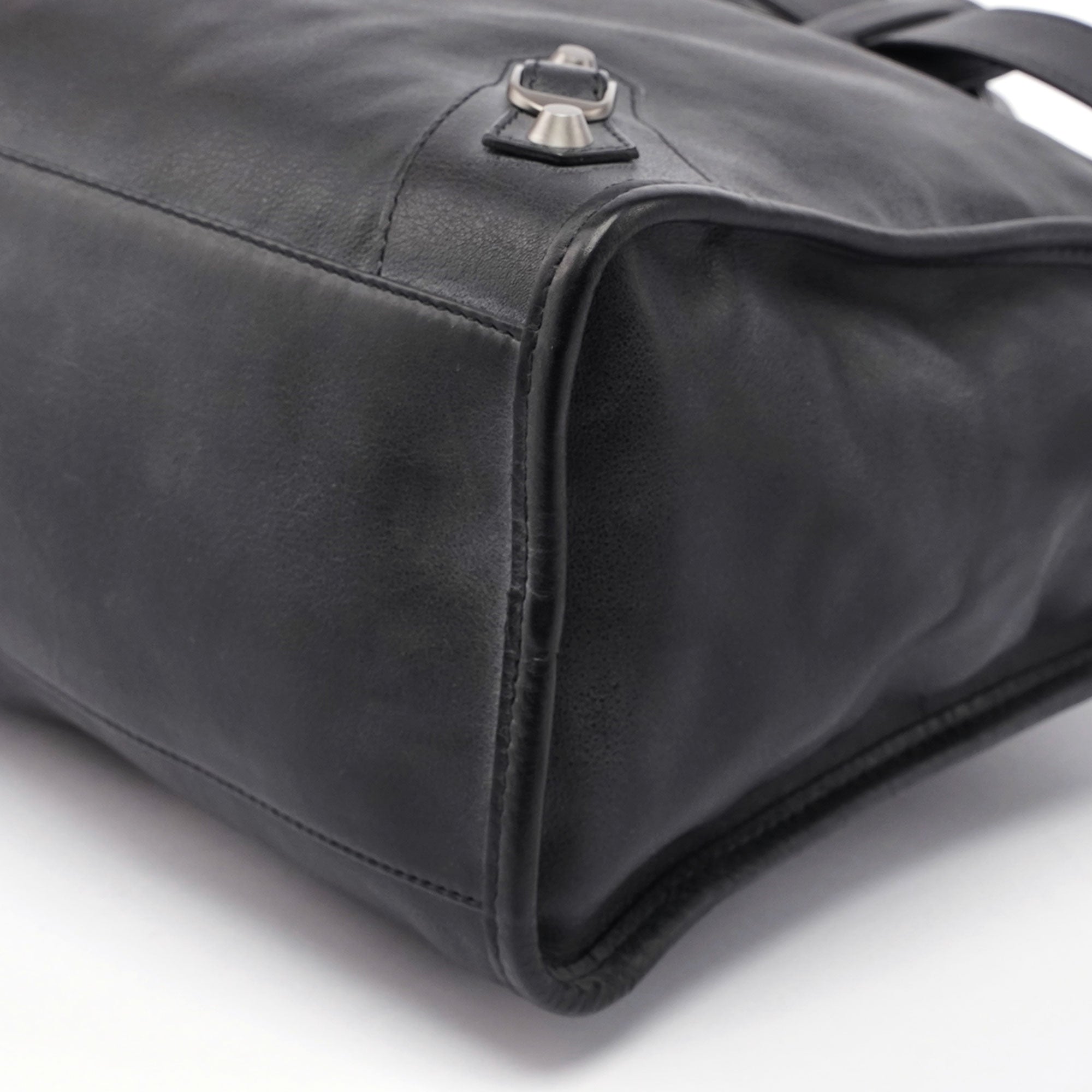Black Calfskin City Bag