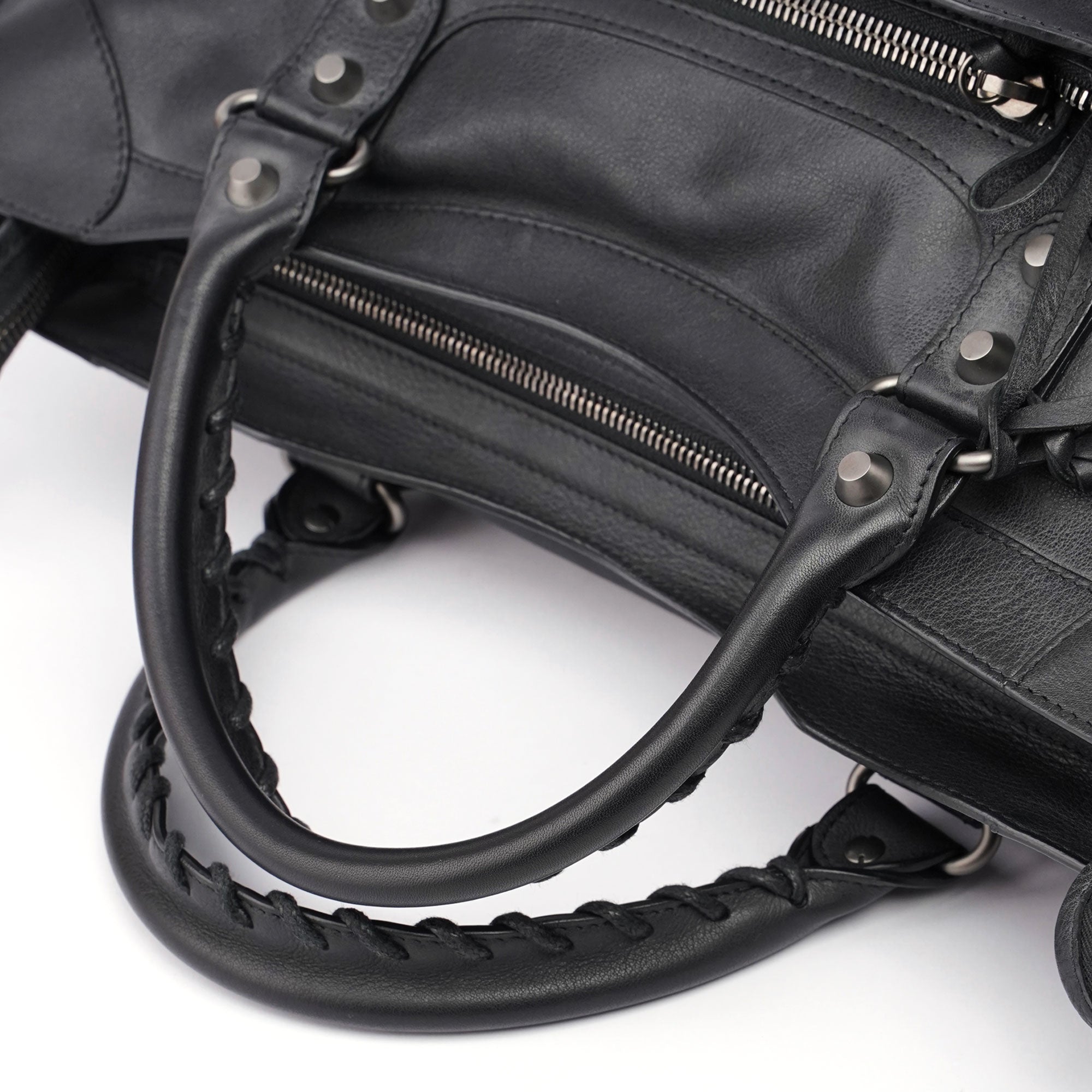 Black Calfskin City Bag