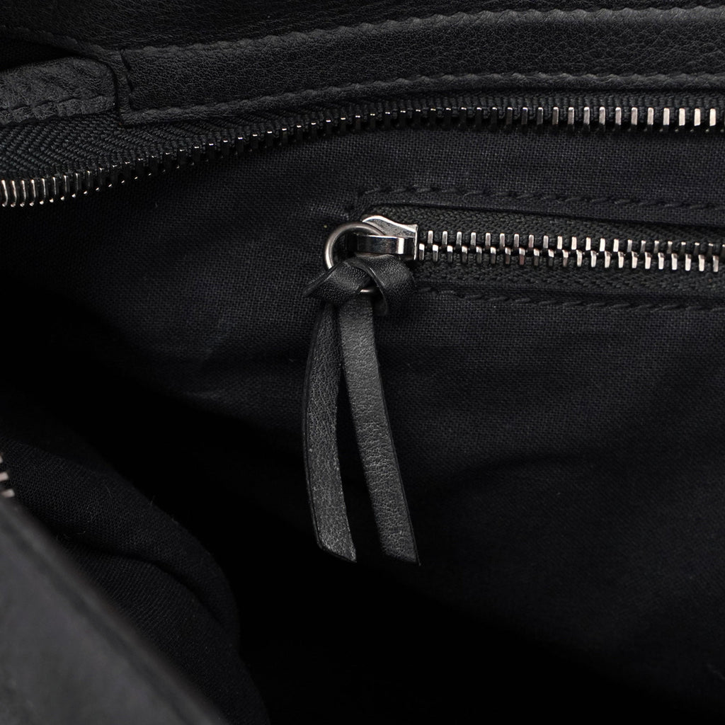 Black Calfskin City Bag