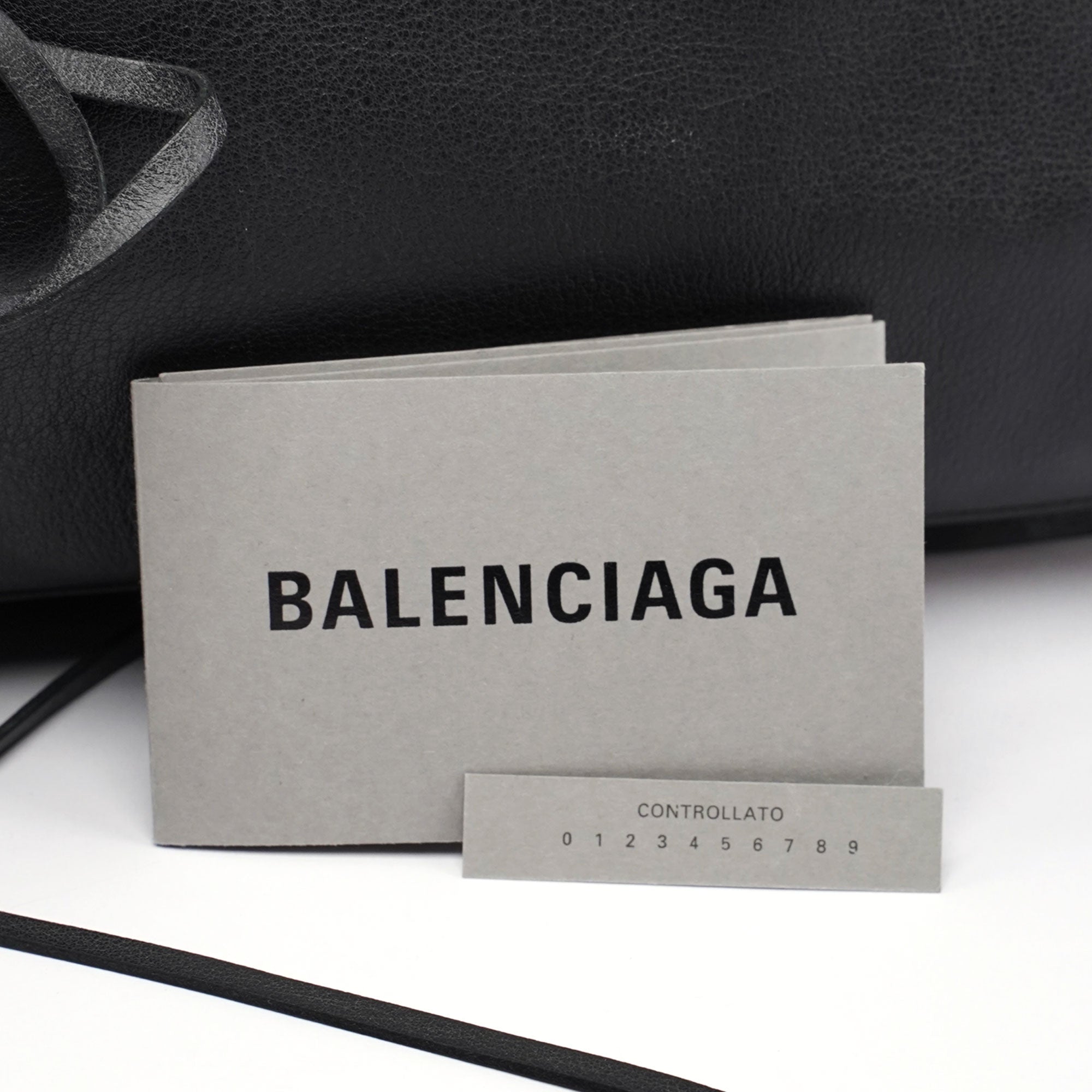 Black Calfskin City Bag
