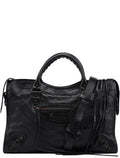 Black Leather City Bag