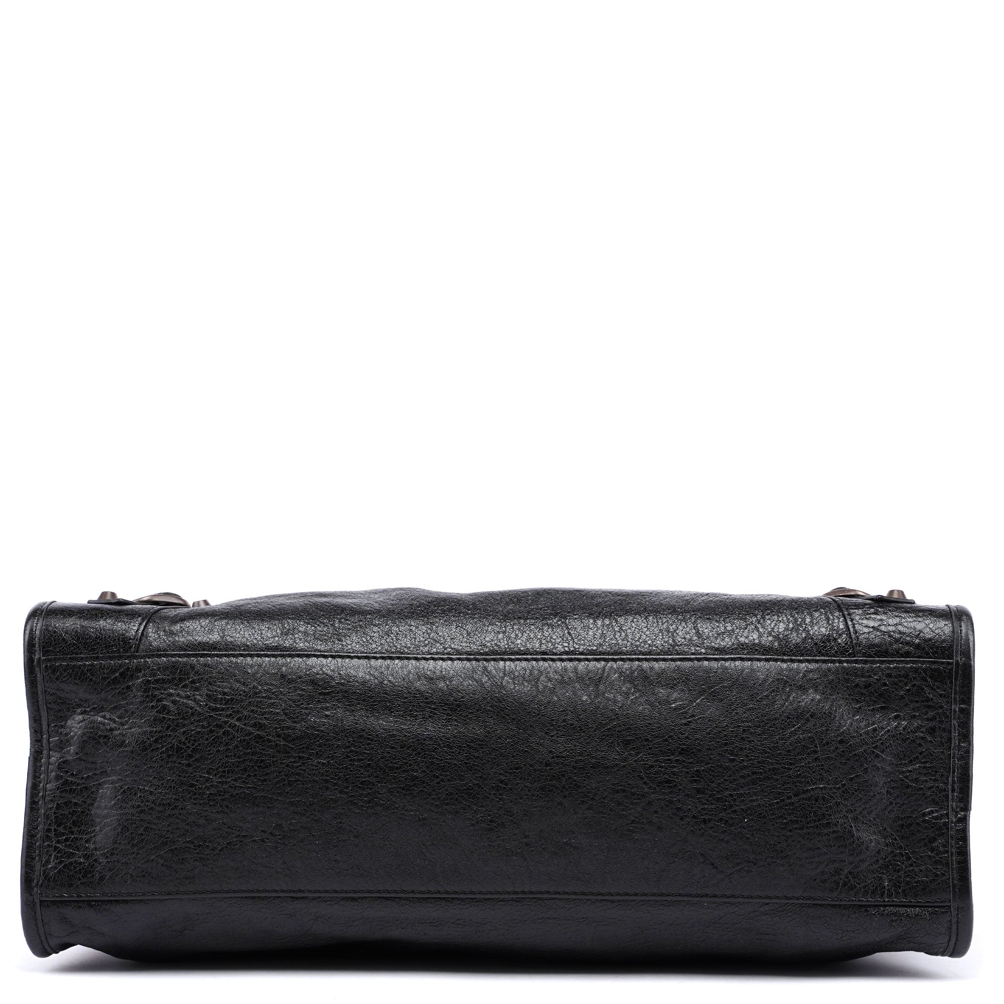 Black Leather City Bag
