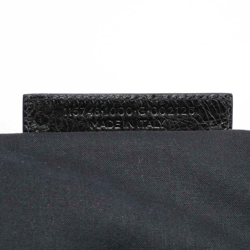 Black Leather City Bag