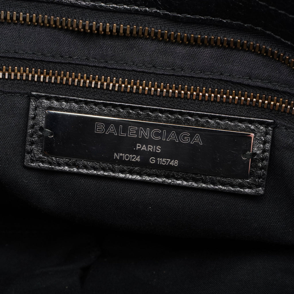 Black Leather City Bag
