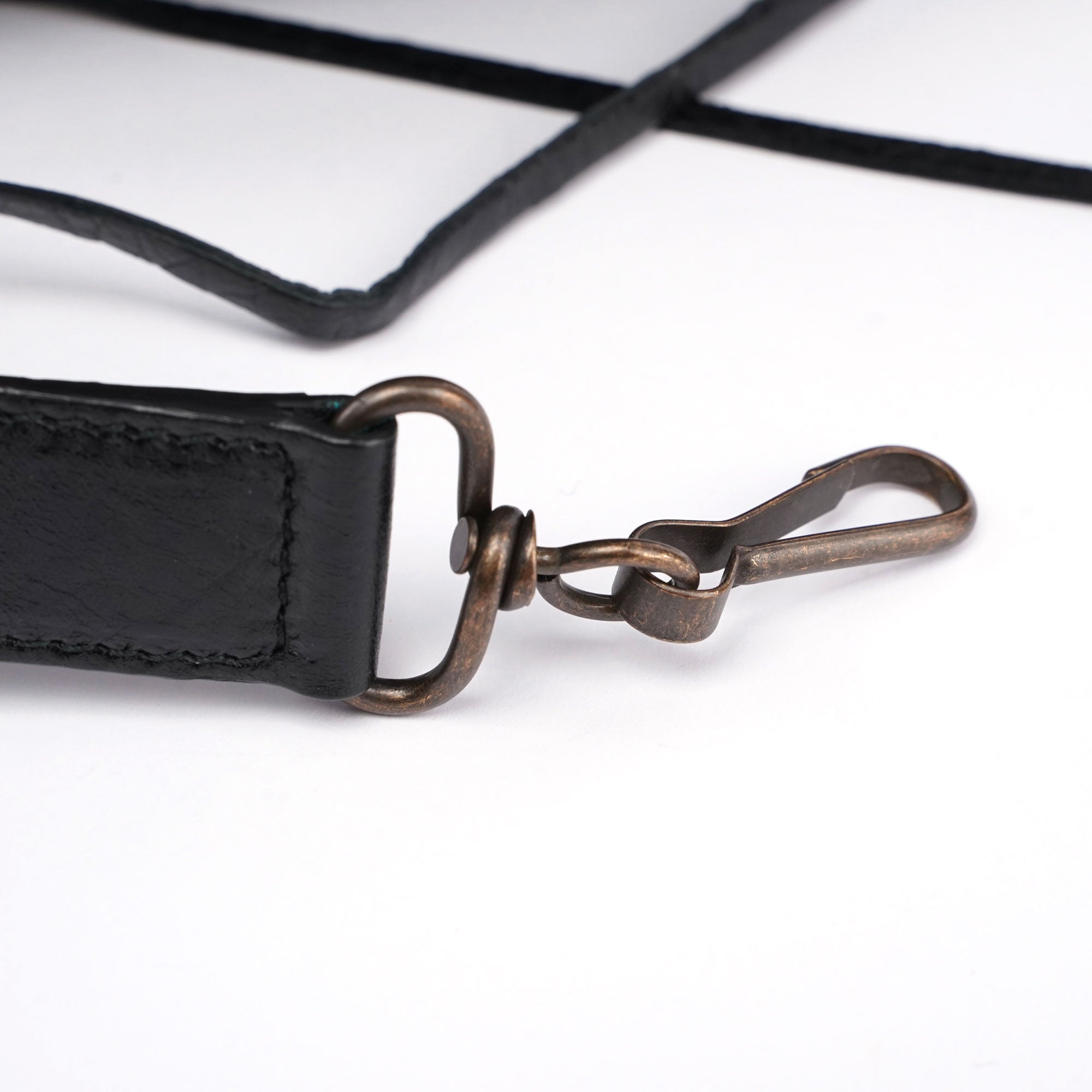 Black Leather City Bag